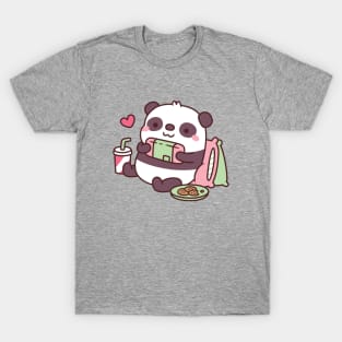 Cute Panda Loves Playing Video Games T-Shirt